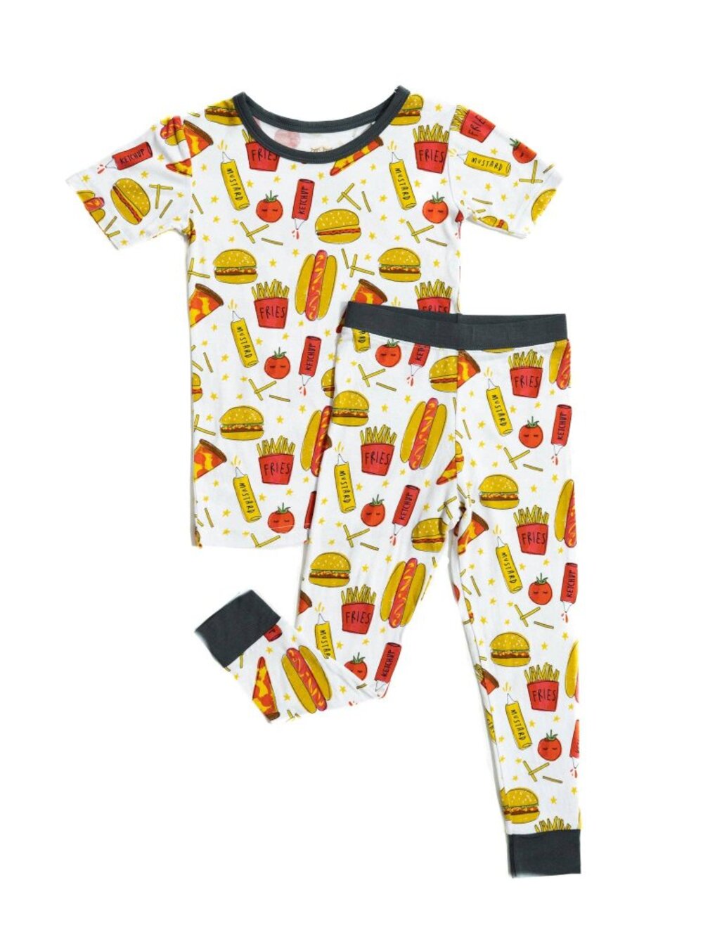 (VGUC) Little Sleepies Fast Foodie Two-Piece Short Sleeve Pajama Set - Size 2T